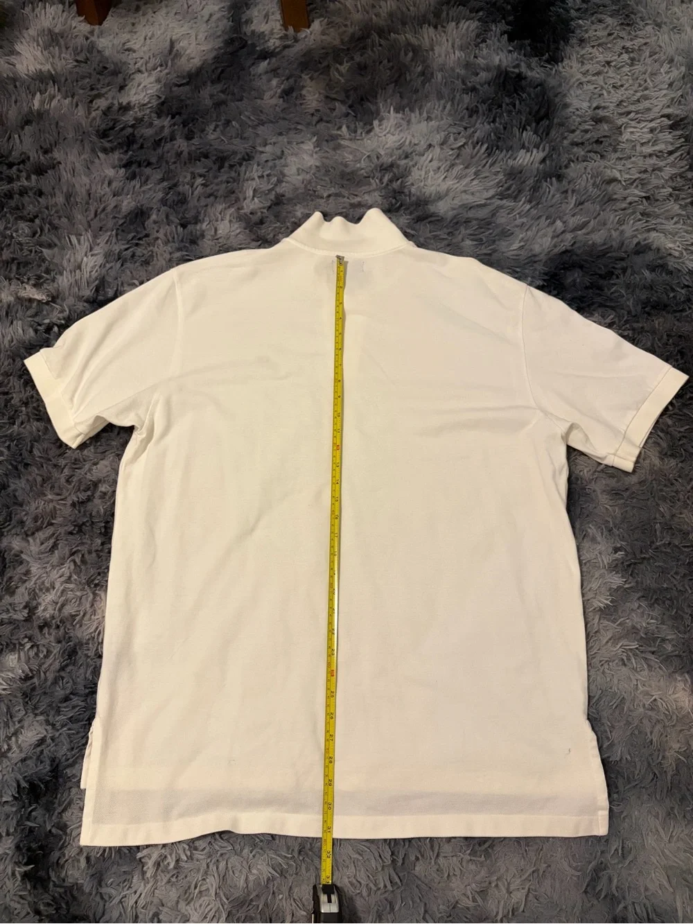Vintage Polo Jeans Co Ralph Lauren White Polo Shirt USA American Flag Men's XXL⁠